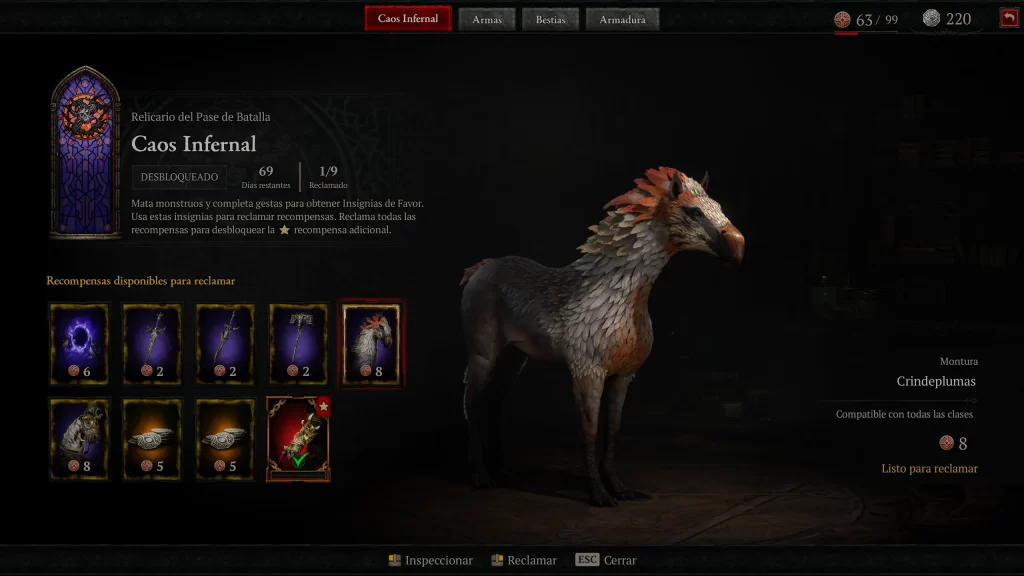 Diablo 4 Temporada 10 - Montura